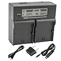 Kastar LCD Dual Smart Fast Charger for Canon LP-E6 LPE6 and Canon 70D, 5D Mark II and III, 80D, 7D Mark II, 60D, 6D, 7D DSLR Cameras BG-E14, BG-E13