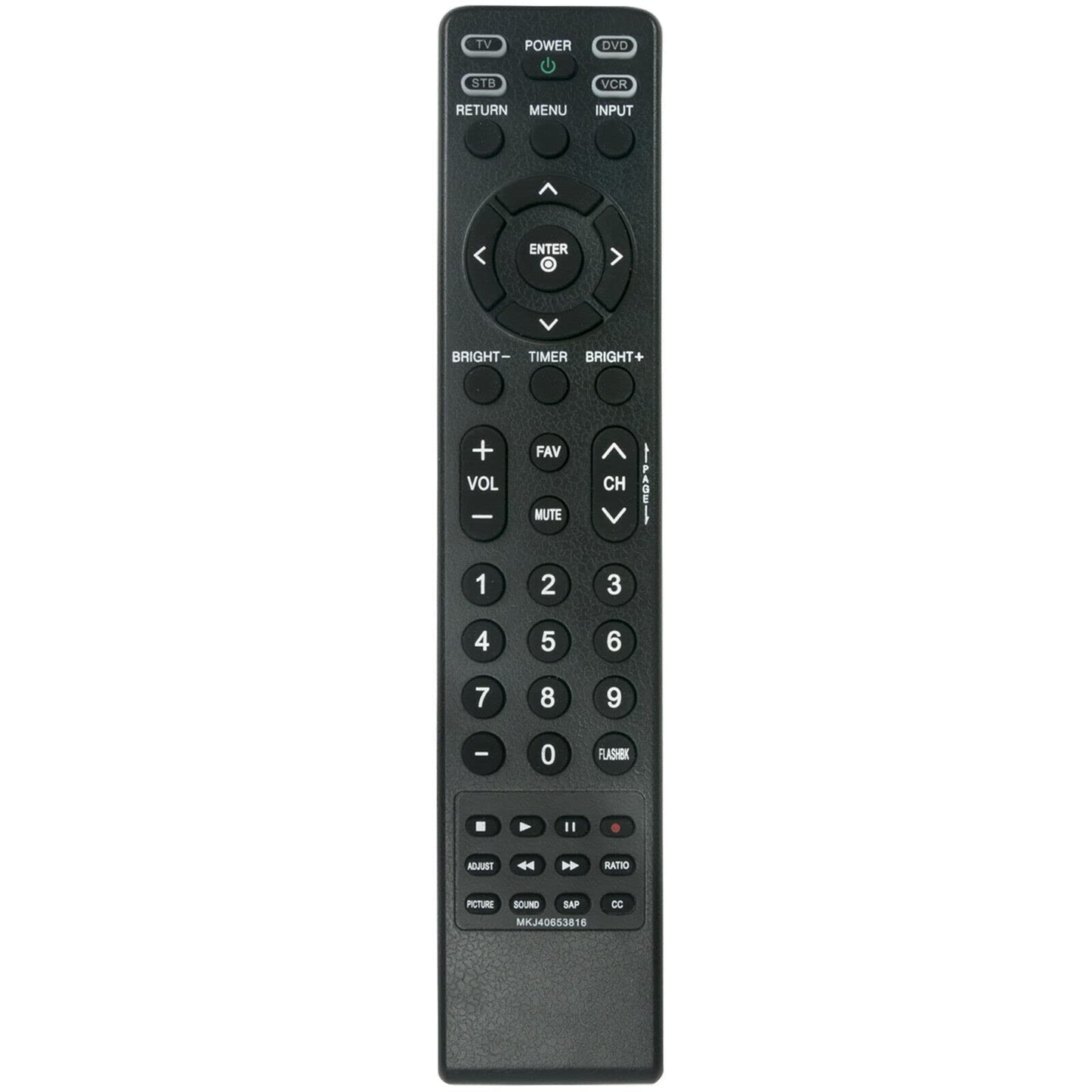 New Replaced Remote Control MKJ40653816 Compatible with Zenith TV Z42LC6DF Z47LC6DF Z32LC6D Z37LC6D
