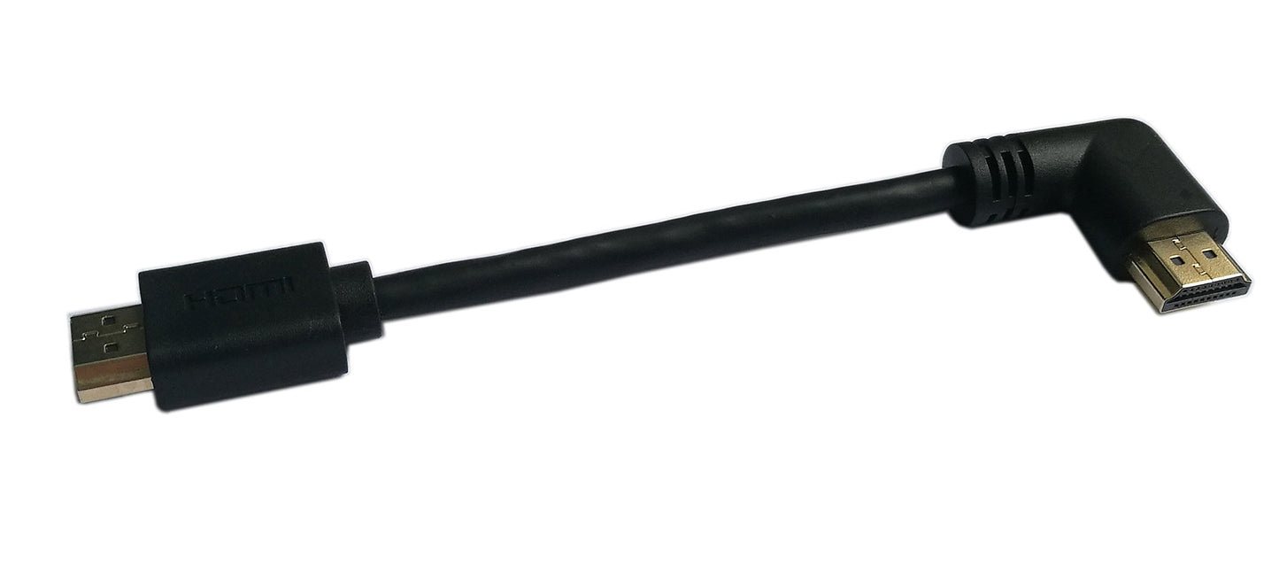 zdyCGTime 5 Inch HDMI Left Angle 90 Degree Vertical Right Cable -Supports 4K@60Hz, High Speed, HDMI 2.0 Ready - UHD, Ethernet & Audio Return - Video
