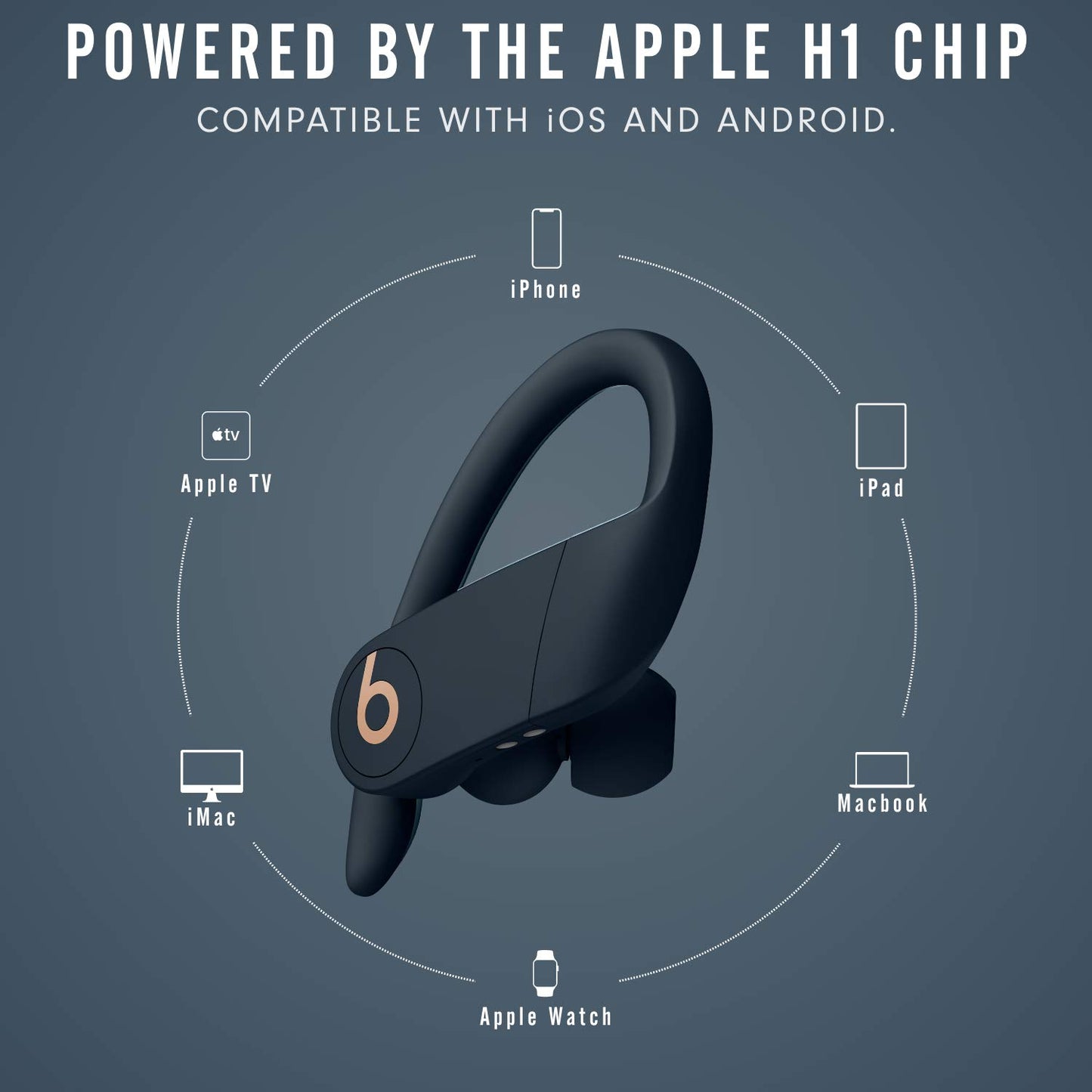 Beats Powerbeats Pro Wireless Earbuds - Apple H1 Headphone Chip, Class 1 Bluetooth Headphones, 9 Hours of Listening Time, Sweat Resistant, Built-in