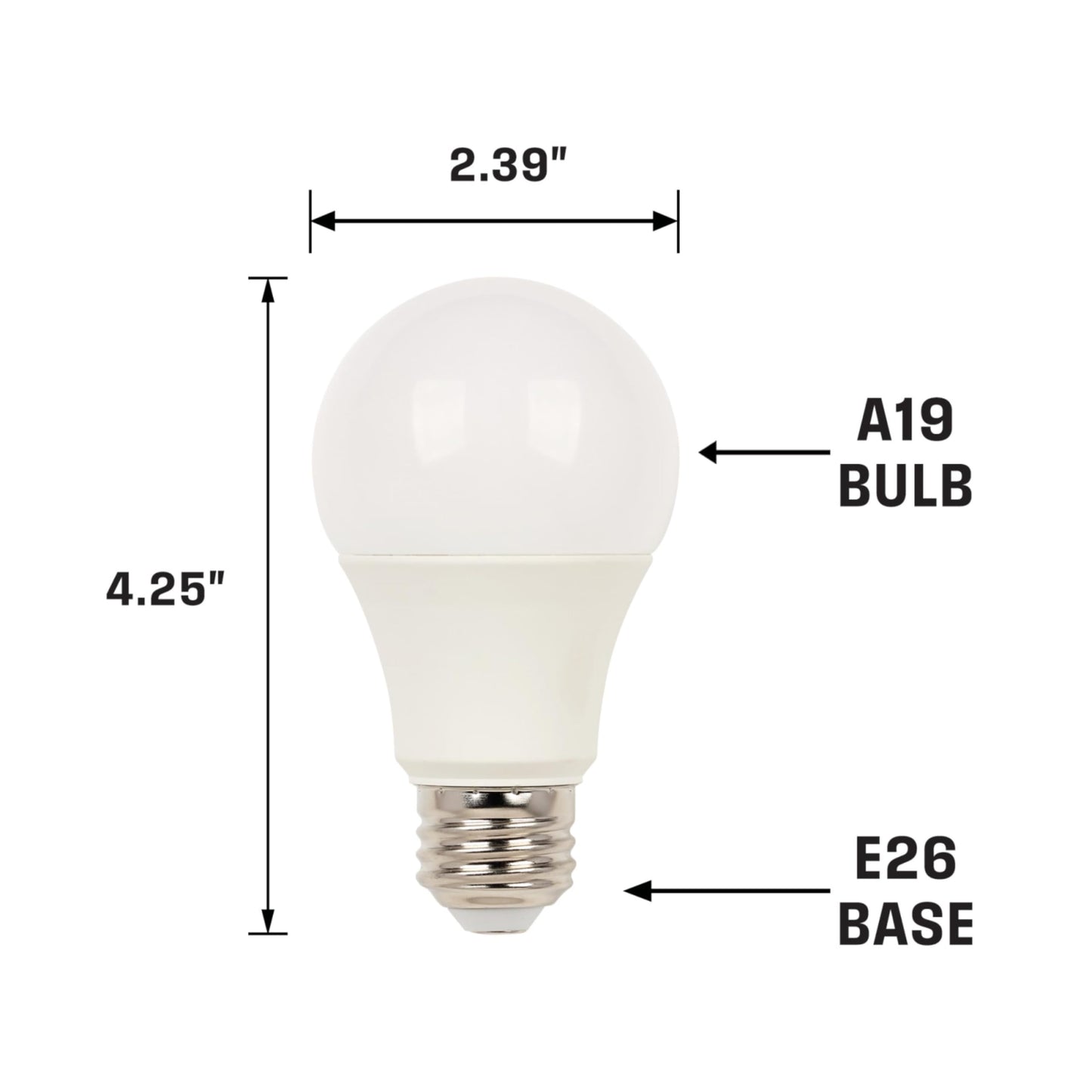 Westinghouse 5228120 14 Watt (100 Watt Equivalent) A19 Bright White LED Light Bulb, Medium Base, 6 Pack