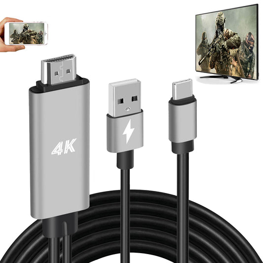 HDMI Adapter USB Type C Cable MHL 4K Video Converter Cord Compatible iMac MacBook Samsung Laptop Galaxy S20 S10 S9 S8 Note 20 10 LG G8 G5 Q5 Android