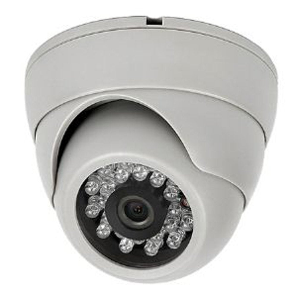 eSecure 4-in-1 AHD/HD-TVI/HD-CVI/960H 5MP Full Color IR Eyeball Dome Camera, Fixed Lens, OSD, COC, Home Security Surveillance Dome Camera (White)