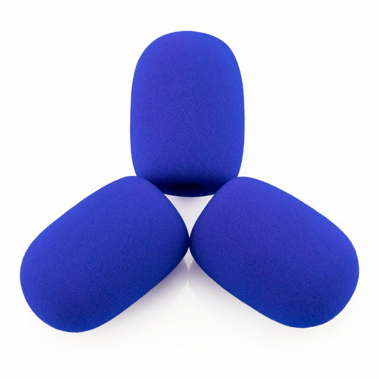 LEFXMOPHY A50 Pop Filter Replacement for Astro A20 A30 A40 A50 A40TR Gaming Headset Microphone Foam Blue Windscreen Mic Cover, 3-Pack