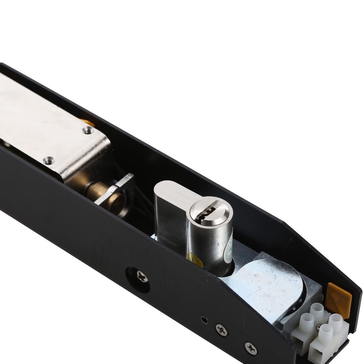 UHPPOTE Fail Secure Electric Bolt Lock Surface Mounted W/Cylinder for Steel Heavy Door