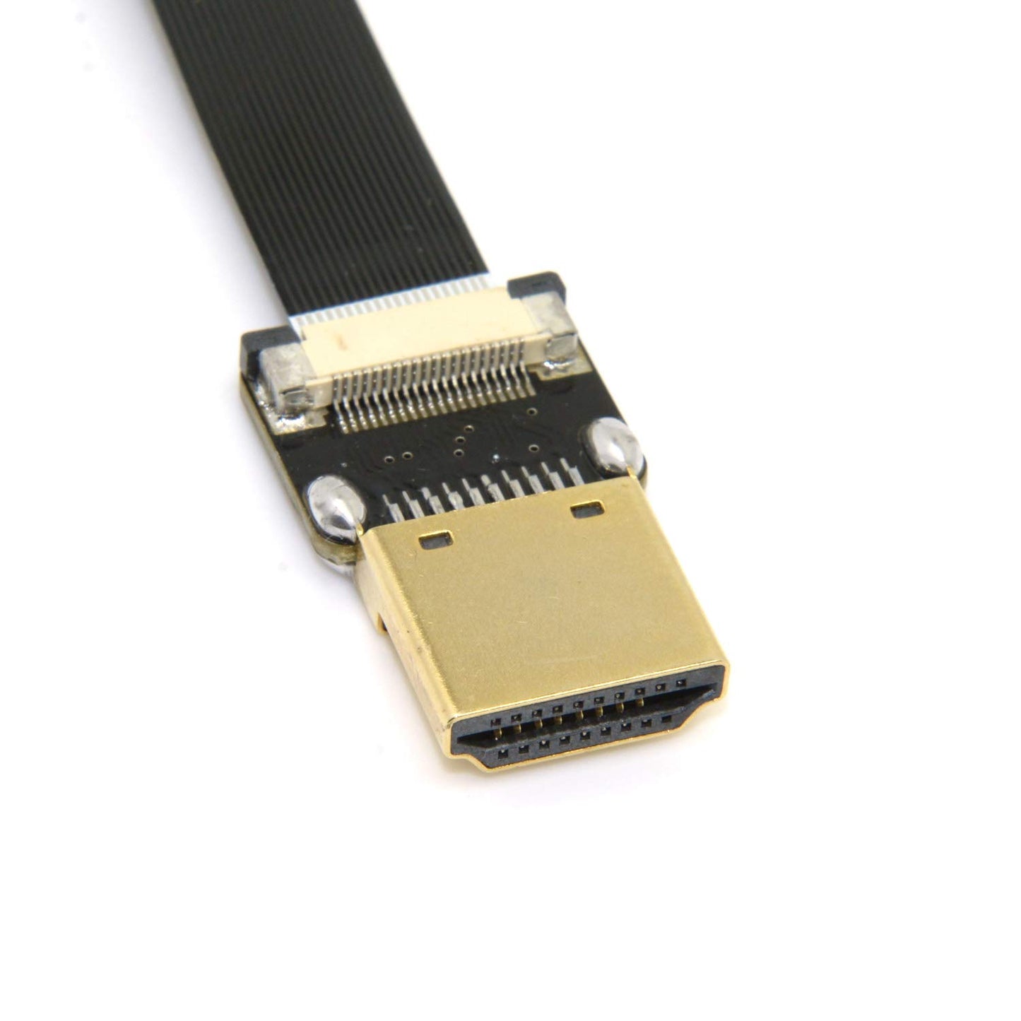 cablecc 90 Degree Down Angled FPV Mini HDMI Male to HDMI Male FPC Flat Cable 50cm for Multicopter Aerial Photography