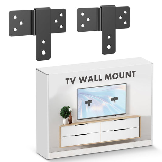 No Stud Ultra Slim Mount - Fits 32-100" TVs, 150lbs Max, LED/LCD Flat Screens & Monitors (Style 1)