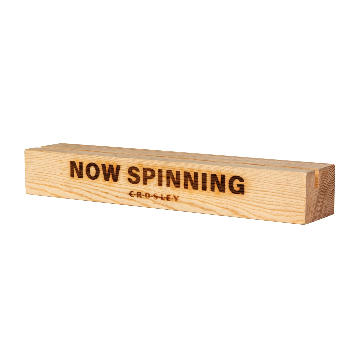 Crosley AC1015B-NA Now Spinning Vinyl Record Stand, Wooden Holder for Album Jackets, Home Music Decor, Natural