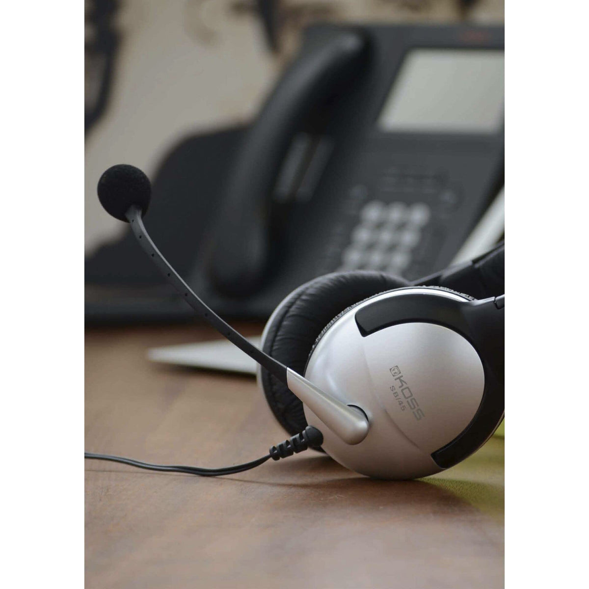 Koss Multimedia Stereo Headphone with USB Plug (SB45 USB),Red