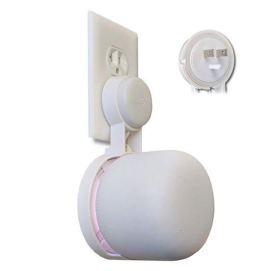 Nest WiFi Point Genie: The Simplest Lowest Profile Outlet Holder Mount for Google Nest WiFi Point | Reinforced Support | Great Sound | Open Access |