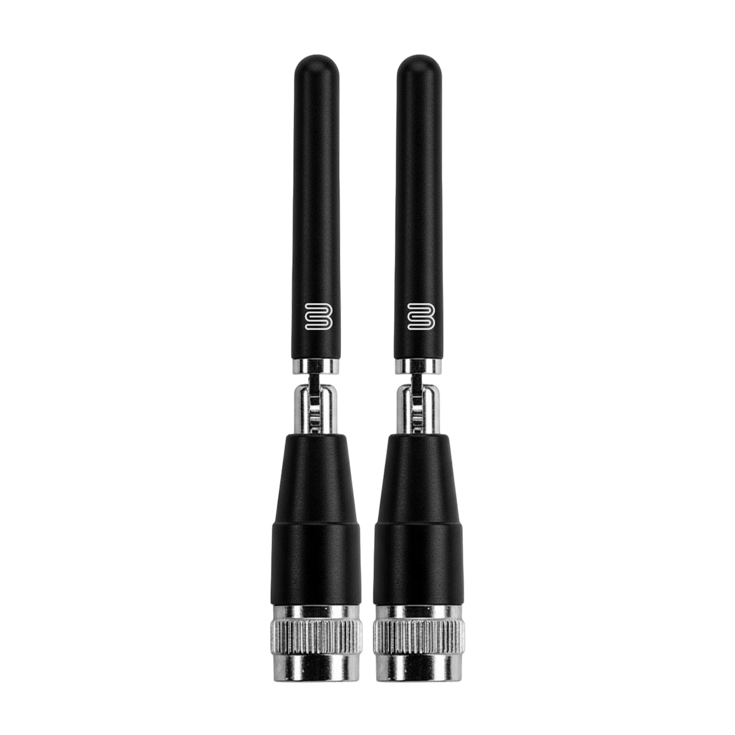 Bolton Dart WiFi Antenna 2-Pack | Monopole | Dual-Band 2.4/5.8-7.125 GHz | RP-SMA M Connector | Omnidirectional | Compact, Rotatable, Hinged Design |