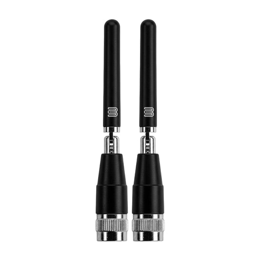 Bolton Dart WiFi Antenna 2-Pack | Monopole | Dual-Band 2.4/5.8-7.125 GHz | RP-SMA M Connector | Omnidirectional | Compact, Rotatable, Hinged Design |
