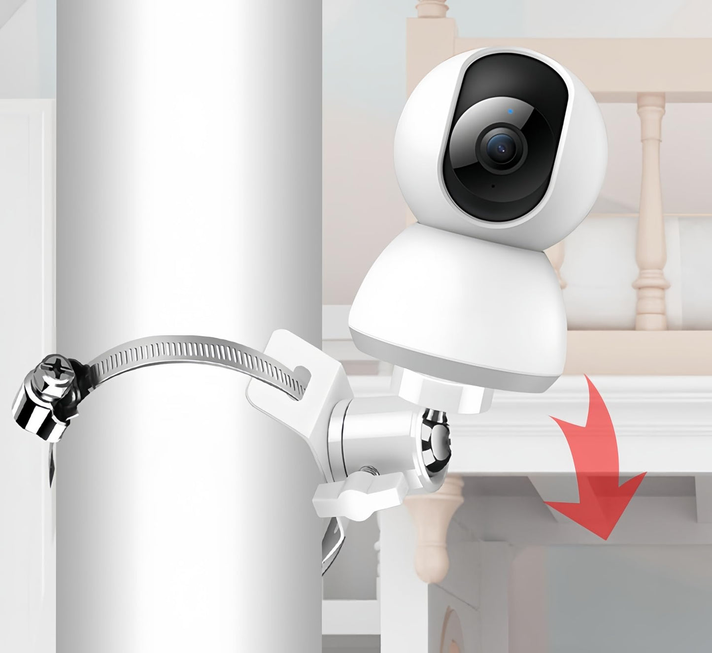 SamIdea CCTV Security Mounting Bracket, Pole Column Camera Mount Bracket for Oculus Sensor Arlo, Arlo Pro,Outdoor Indoor Oculus Rift Mount Bracket