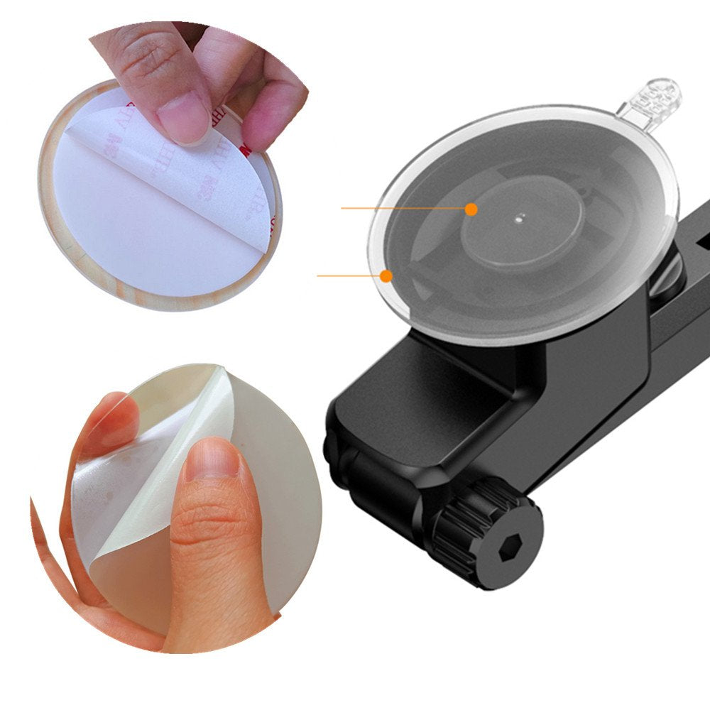 Suction Cup Double Sided Adhesive Pad 8PACK Mount Disk Hook Dashboard Sticky Pads for GPS Phone Car Dash Windshield Shower Replacement Mounting Heavy