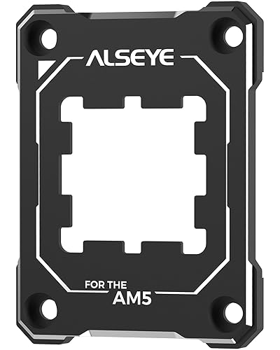 ALSEYE CPU Contact Frame for AM5 Retrofit Kit, Anti-Bending Buckle for AMD AM5 CPU (Black)
