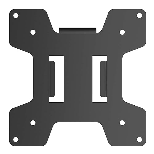 WALI Mounting Plate 75 by 75 mm to 100 by 100 mm Only for WALI Monitor Mounting System, 1 Pack, Black
