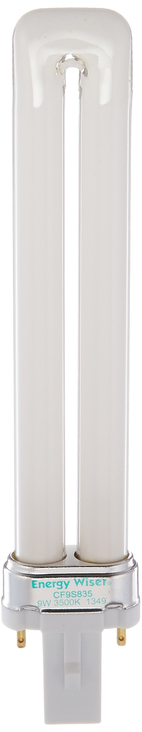 Bulbrite CF9S835 9W Twin 2-PIN 835K Compact Fluorescent Light Bulb, Neutral White
