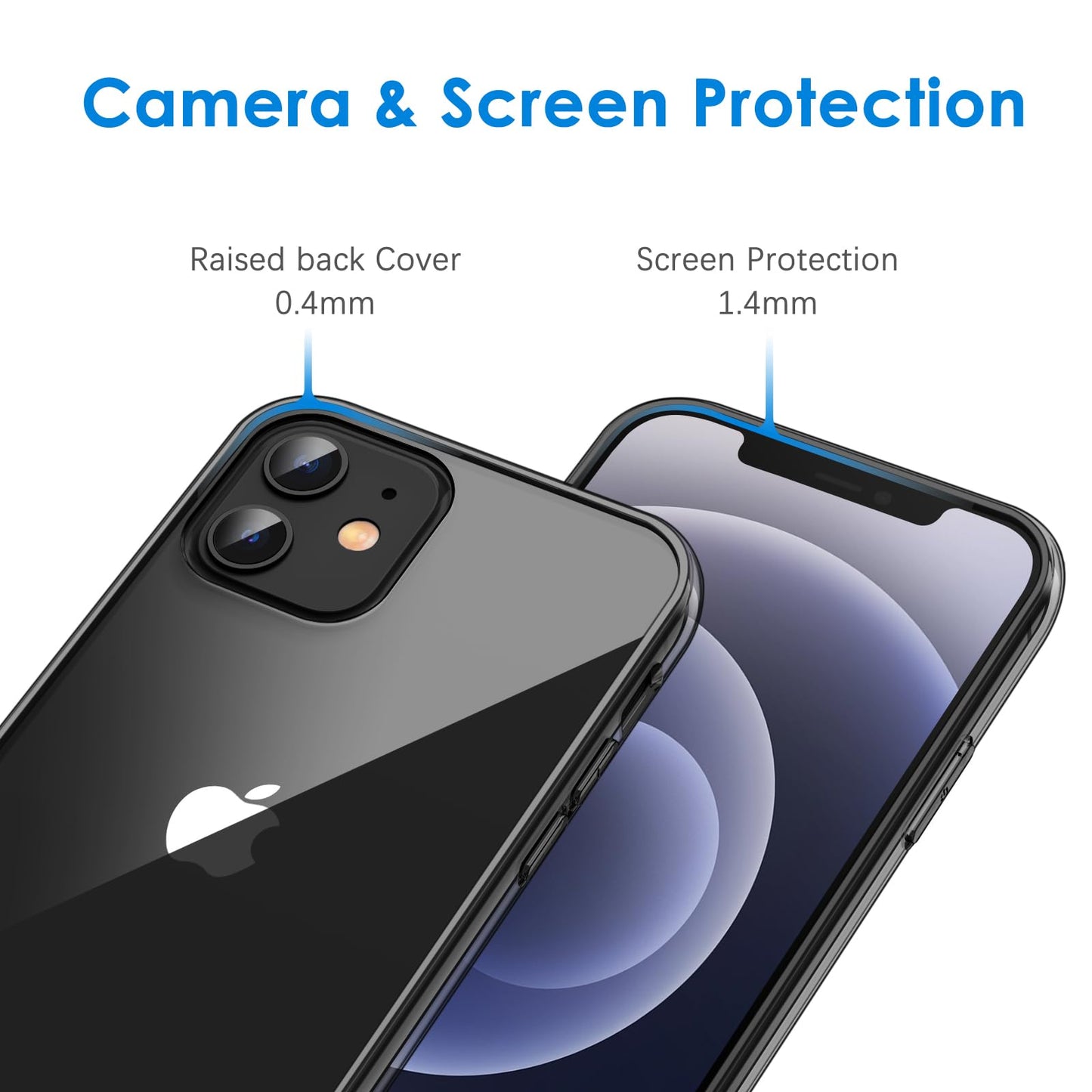 JETech Case for iPhone 12 mini, Anti-Yellowing, Black