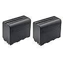 Kastar NP-F960 / NP-F970 Battery 2-Pack Replacement for GVM 800D GVM 480LS 520LS 520S 672S GVM RGB Video Light, GVM T20R GVM-TD-JY258 GVM 12D GVM-50M