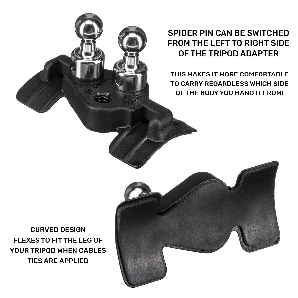 Spider Holster - Tripod Carrier Attachment - Attaches to the leg of your tripod/monopod to easily carry it on your Spider Camera Holster!