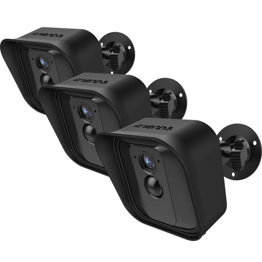 Frienda Black 360 Degree Adjustable Wall Mount Bracket and Silicone Protective Skin for Blink Xt Indoor Outdoor Security Camera(3,Black)