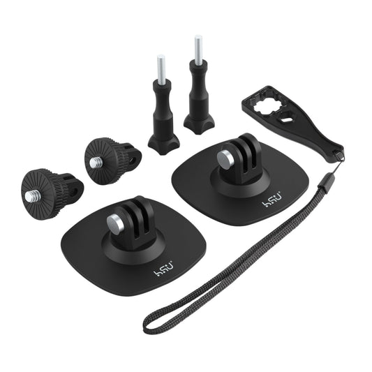 HSU Flexible Adhesive Mount Kit, 3M Helmet Adhesive Sticky Mounts Compatible with Insta360 X4 X3 X2 X One RS, GoPro Hero 12/11/10/9/8/7, GoPro Max