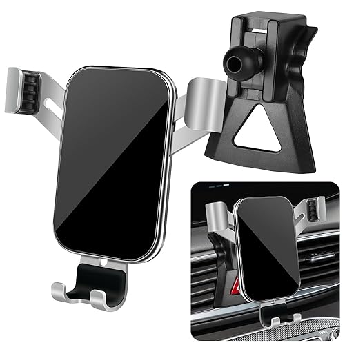 LUNQIN Car Phone Holder for Hyundai Santa Fe 2019 2020 2021 2022 2023 and Santa Fe Hybrid 2021-2023 Auto Interior Accessories Best Cell Phones Mount