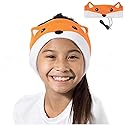 CozyPhones Over The Ear Headband Headphones - Kids Headphones Volume Limited with Thin Speakers & Super Soft Fleece Headband - Fox