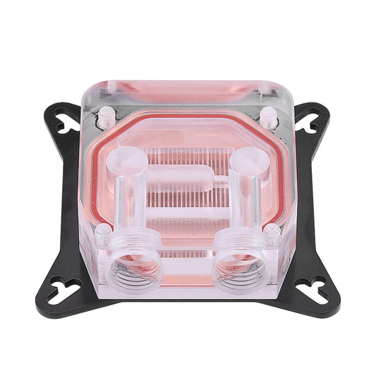 GPU Water Block Water Cooling Cooler Base, Copper POM Metal Water Cooling System Parts Kits for DIY PC with Waterway Component