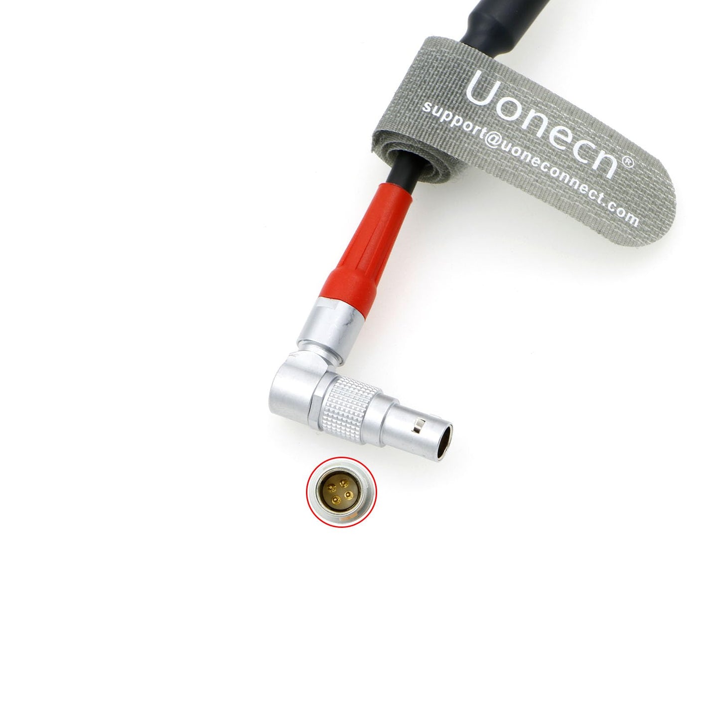 Uonecn LBUS Camera Lens Motor Line Rotate Right Angle 4-Pin Male to Straight 4-Pin Male Cable for ARRI LBUS FIZ MDR Focus CFORCE Lens Motor Cable