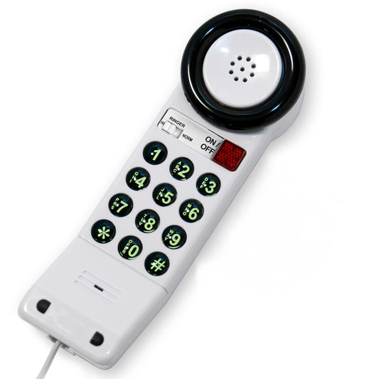 Med-Pat XL88Q - Easy to Use One-Piece Telephone with Ring/in-Use Light Indicator, Extra Loud-Extra Clear Volume Boost, for Busy Settings, Elderly