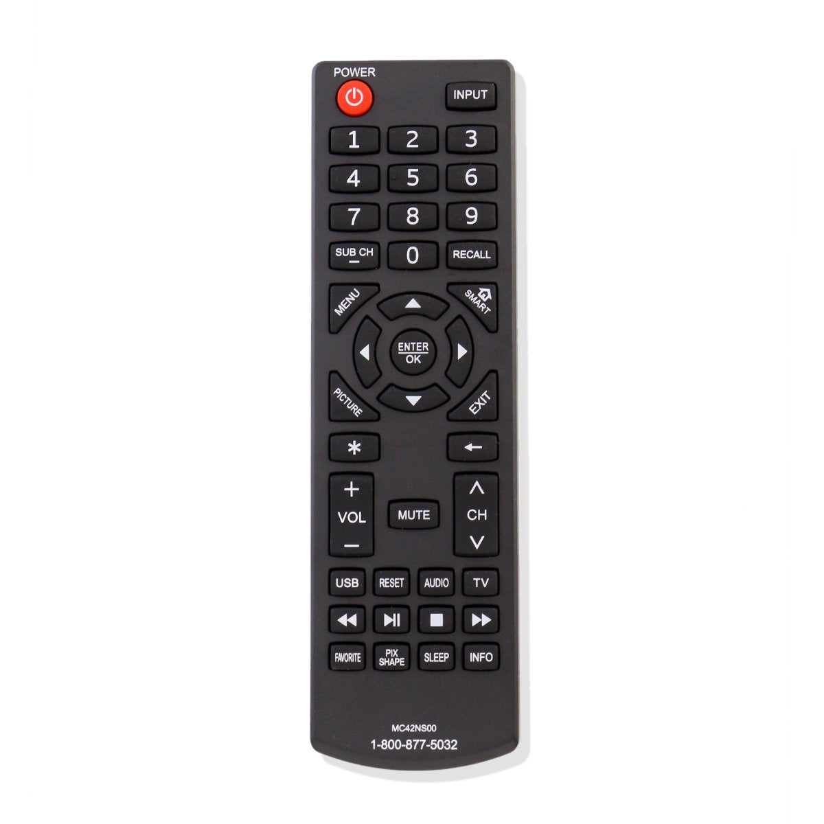 MC42NS00 Replacement Remote Control fit for Sanyo TV DP24E14 DP39D14 DP42D24 DP50E44 DP55D44 DP58D34 DP65E34 FVD3924 FVD5044 FVF5044