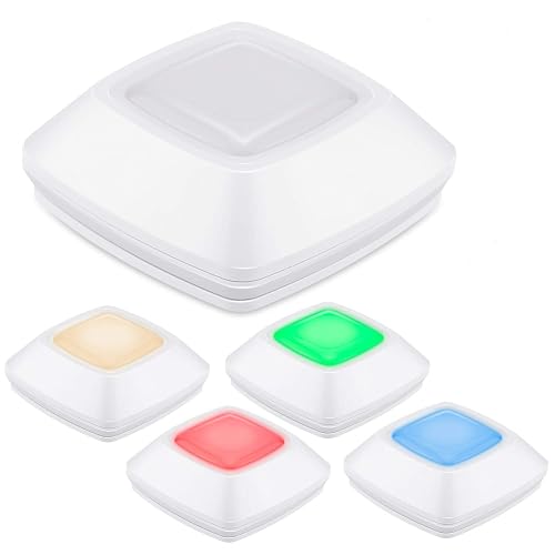 HONWELL Puck Lights, Wireless LED Battery Powered Push Lights, Under Counter Cabinet Lights, Tap Lights, Touch Closet Lights, Voice Level Lights