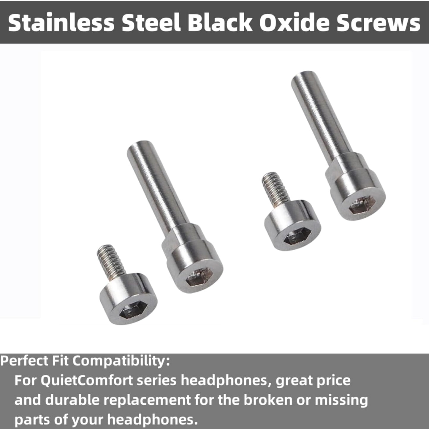 Headband Hinge Screws - for Bose QC35 QC45 QC25 316 Stainless Steel Headband Swivel Screw Repair Kit