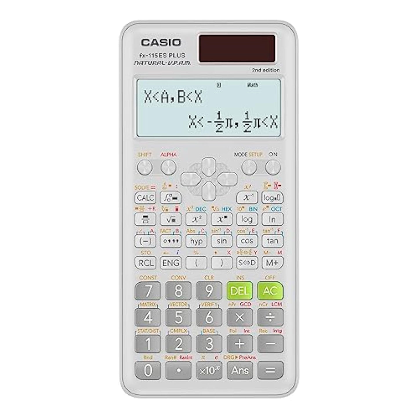 Casio fx-115ES Plus 2nd Edition - Advanced Scientific Calculator | 280+ Functions, Natural Textbook Display? | Ideal for Math, Science, Engineering