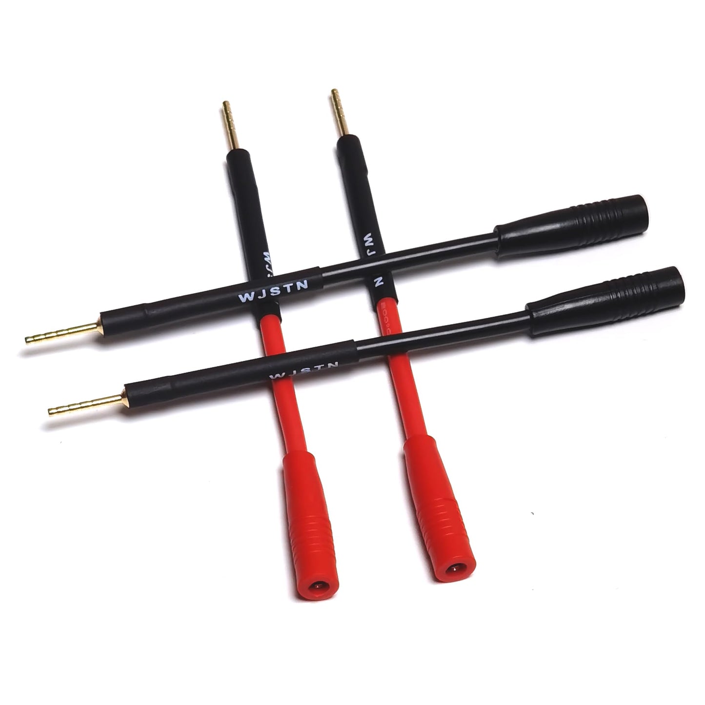 WJSTN 2mm Pin Plug to 4mm Banana Female Adapter 4-Pack 3 inches