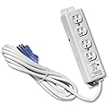 4 Outlet Hospital Grade Power Strip - 15ft Cord - Medical Use UL 1363A Compliant-Tamper Resistant Outlets