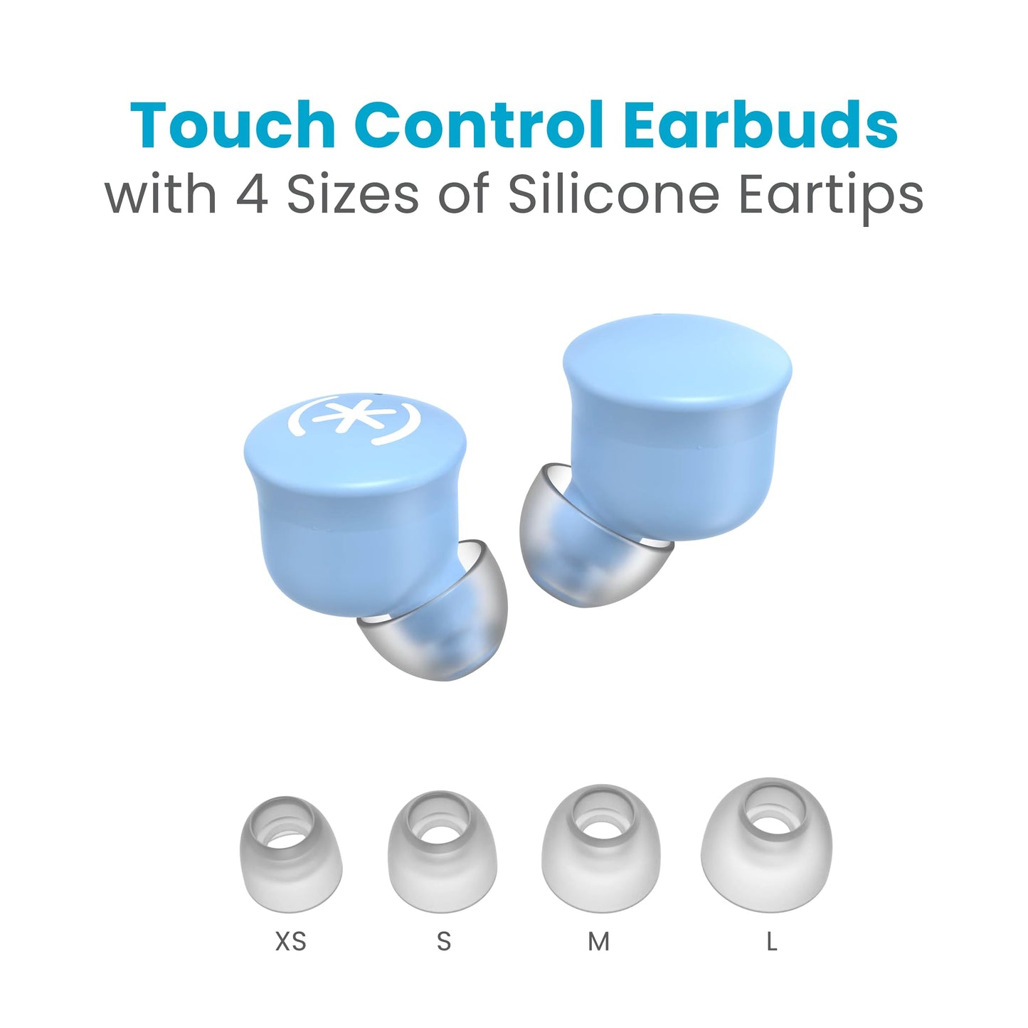 Speck Gemtones Wireless Earbuds for iPhone and Android, Bluetooth 5.3 Headphones with 28 Hour Battery Life, USB-C Charging, Two-Year Warranty…