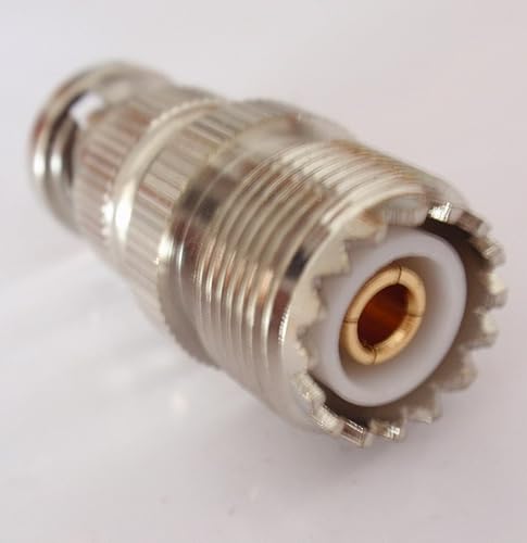 Saide Electronics 2pcs RF coaxial Coax Adapter BNC Male to UHF Female SO-239 SO239