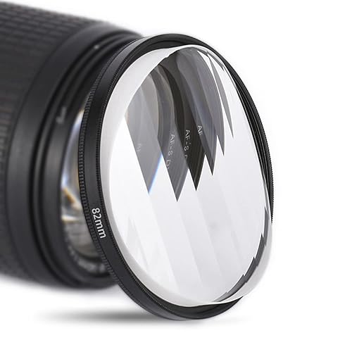 KOGJAERS Fractal Photography Linear Filters 82mm Camera Lens Effect Filters, Camera Accessories with Fractal Refraction and Variable Number