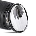 KOGJAERS Fractal Photography Linear Filters 82mm Camera Lens Effect Filters, Camera Accessories with Fractal Refraction and Variable Number