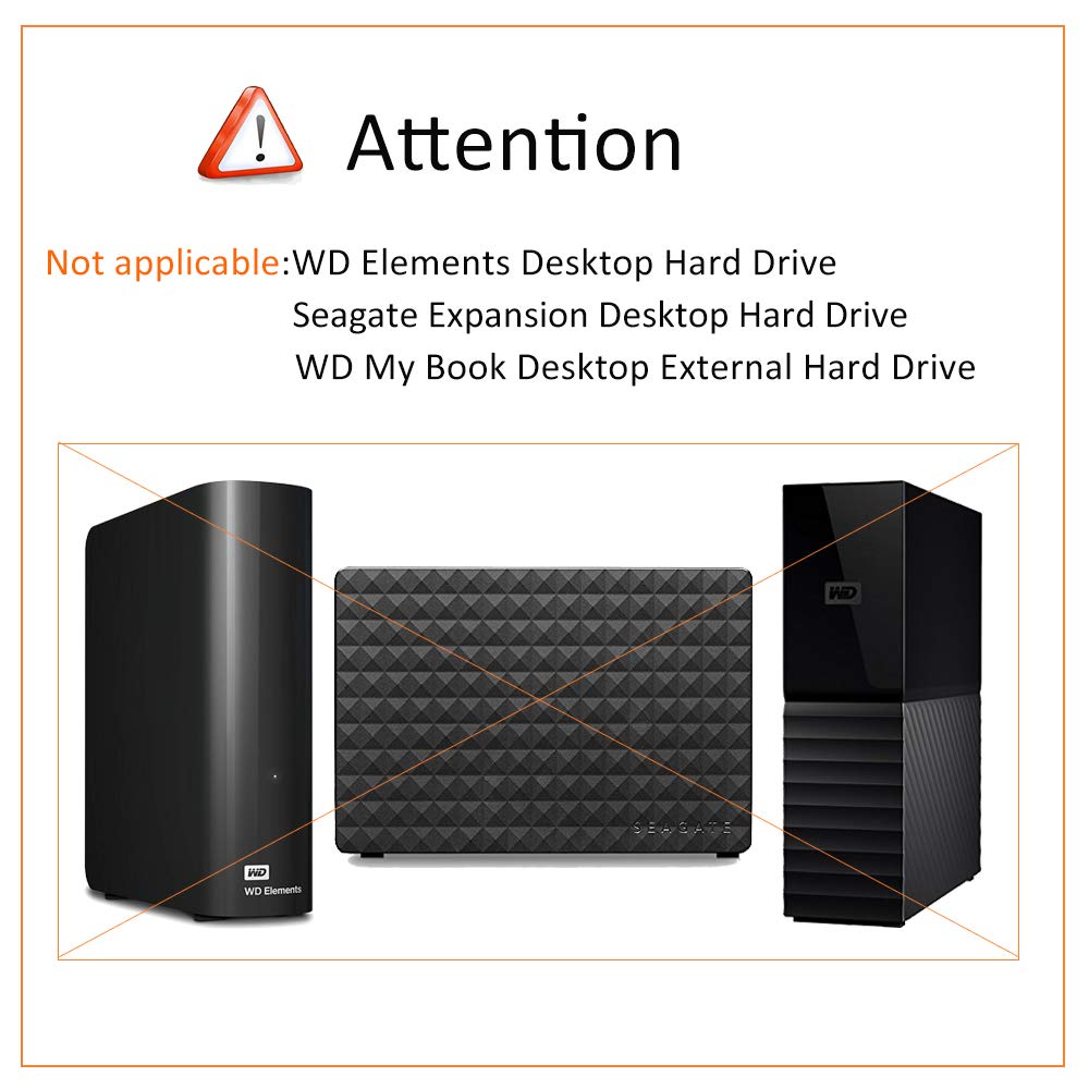 BOVKE Hard Drive Case for Seagate Backup Plus Hub External Hard Drive Desktop HDD 4TB 6TB 8TB 10TB 12TB 14TB 16TB 18TB 20TB, 3.5 Inch Portable Desktop