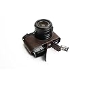 Handmade Genuine Real Leather Half Camera Case Bag Cover for Leica Q2 Coffee Color