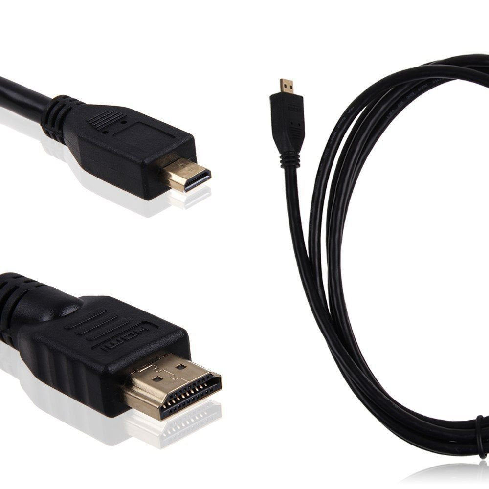 Durpower 6FT Micro HDMI Video/Audio Output HDTV TV Cable Lead Cord Compatible with Samsung Camcorder HMX-F90 BN F90BP F90SN