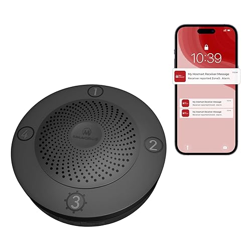eMACROS Pro 3 Smart Solar Driveway Alarm System (2.4G Wi-Fi), App Push Notifications, 1/2 Mile (2600 ft) Wireless Range Motion Sensor & Plug-in