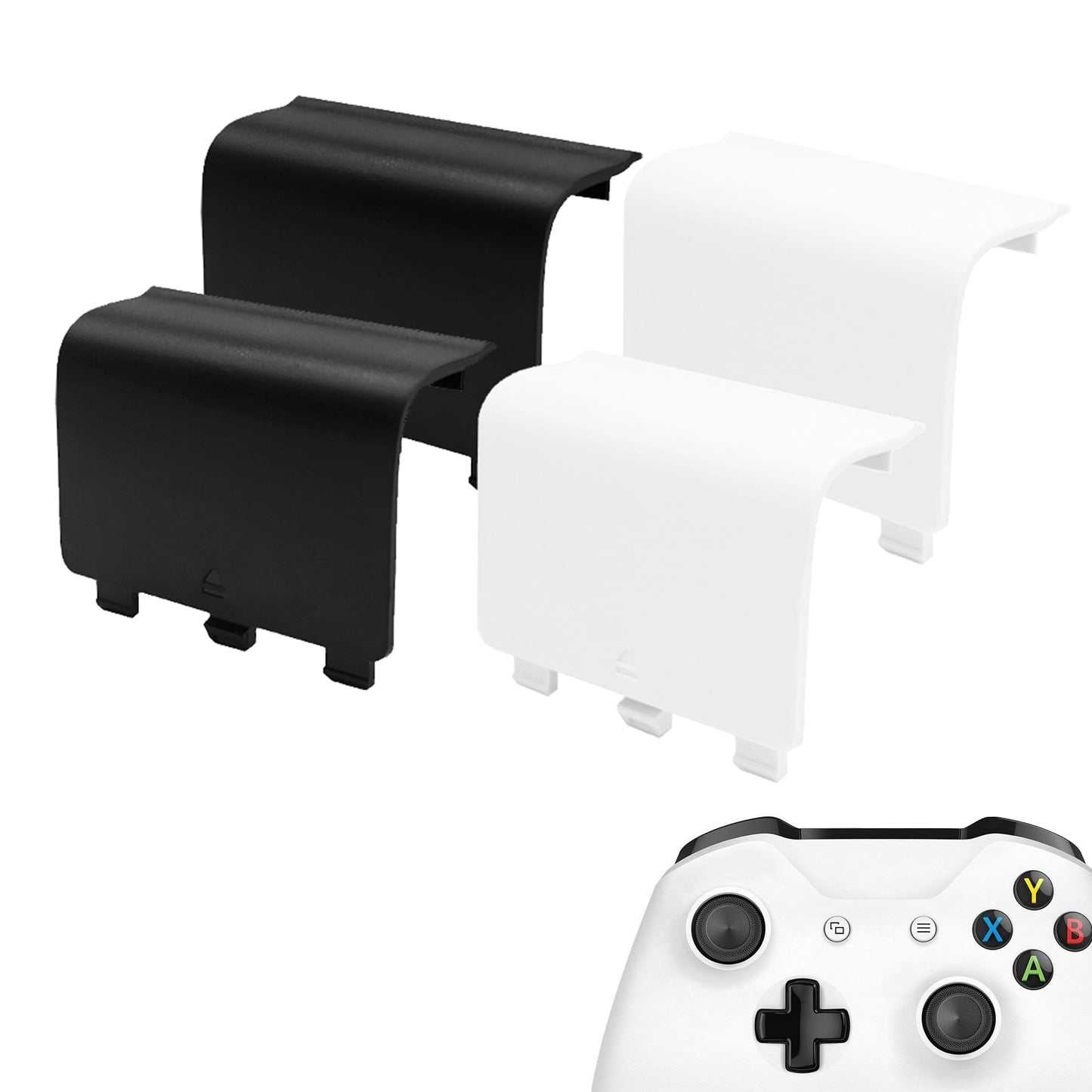 KELIFANG Replacement Battery Cover Door Compatible with Xbox One, One S, One X Controller, Battery Back Shell Repair Part Compatible with Xbox