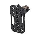 Tilta Aluminum Adjustable Accessory Mounting Plate for DSLR Cameras | Built-in NATO Rail | Rotating Design | 1/4"-20 and 3/8"-16 Threads | Black |