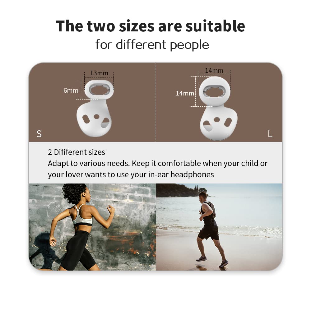 [8 Pairs] Ear Tips for Galaxy Buds Live, Silicone Anti-Slip Earbuds Cover Accessories Compatible with Samsung Galaxy Buds Live Ear Tips Cover Earbuds