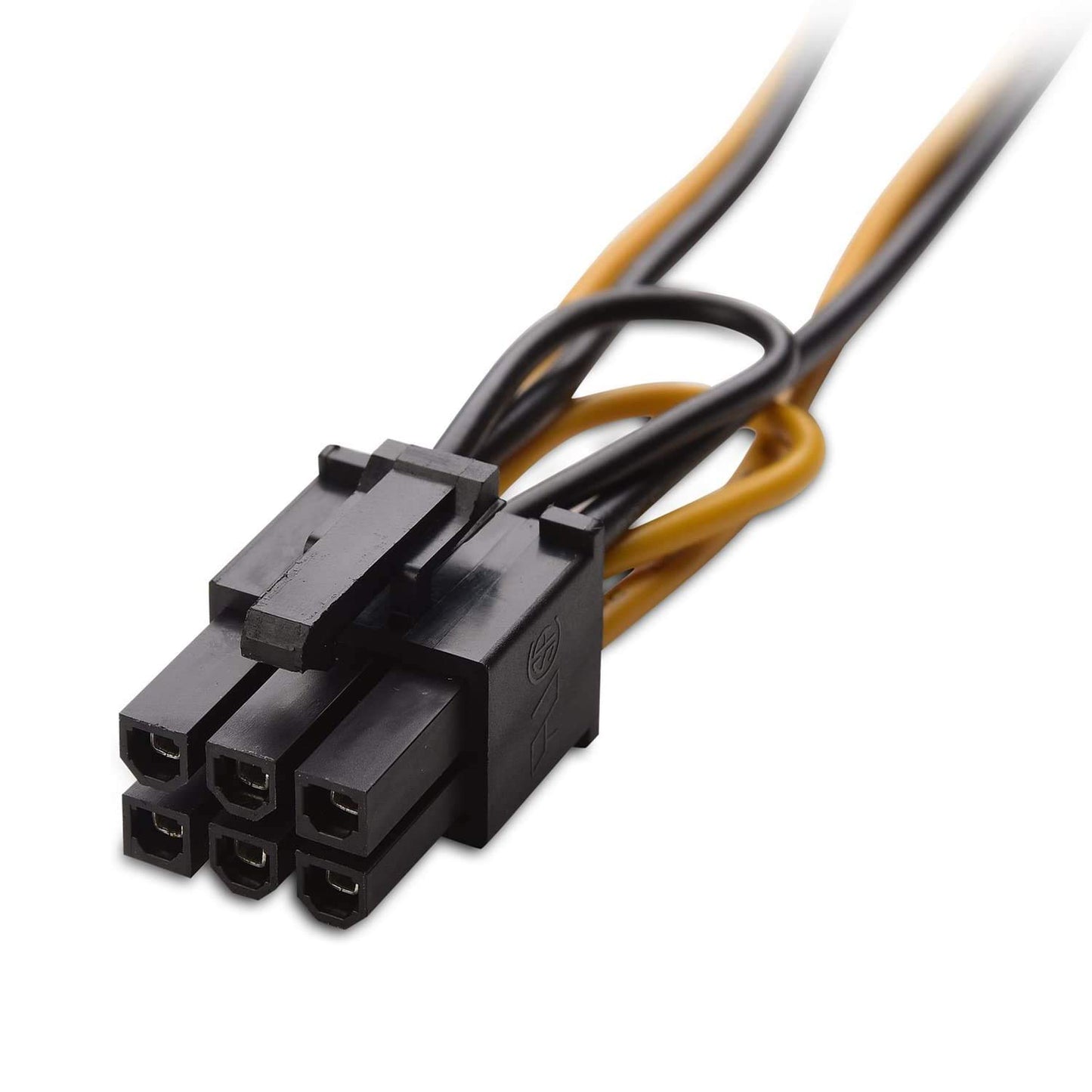 Atneway 6 Pin PCIe to Dual SATA 15 Pin Male Power Cable, 2X 15-Pin SATA Male to 6 Pin PCI-Express Female Video Card Power Adapter Cable (20CM/8inch)