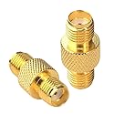 onelinkmore SMA Connector FPV Antennas Radio Adapter SMA Female to Female Barrel Adapter Antenna Jack Adapter SMA Coupler Adapter for Wireless LAN